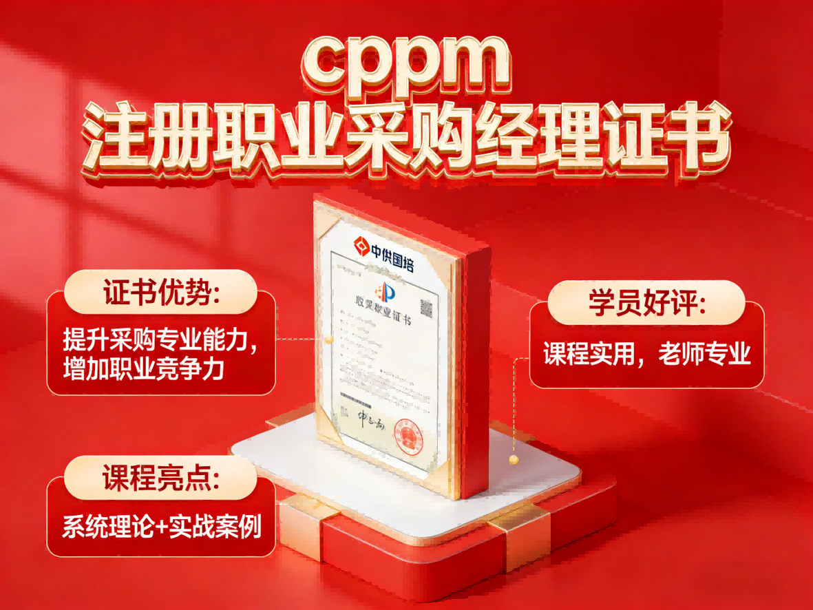 浙江CPPM培训 | 嘉华培训学校 注册采购经理认证课程